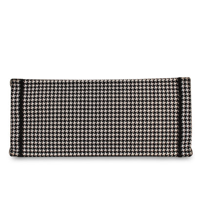 Large Dior Book Tote -  Houndstooth