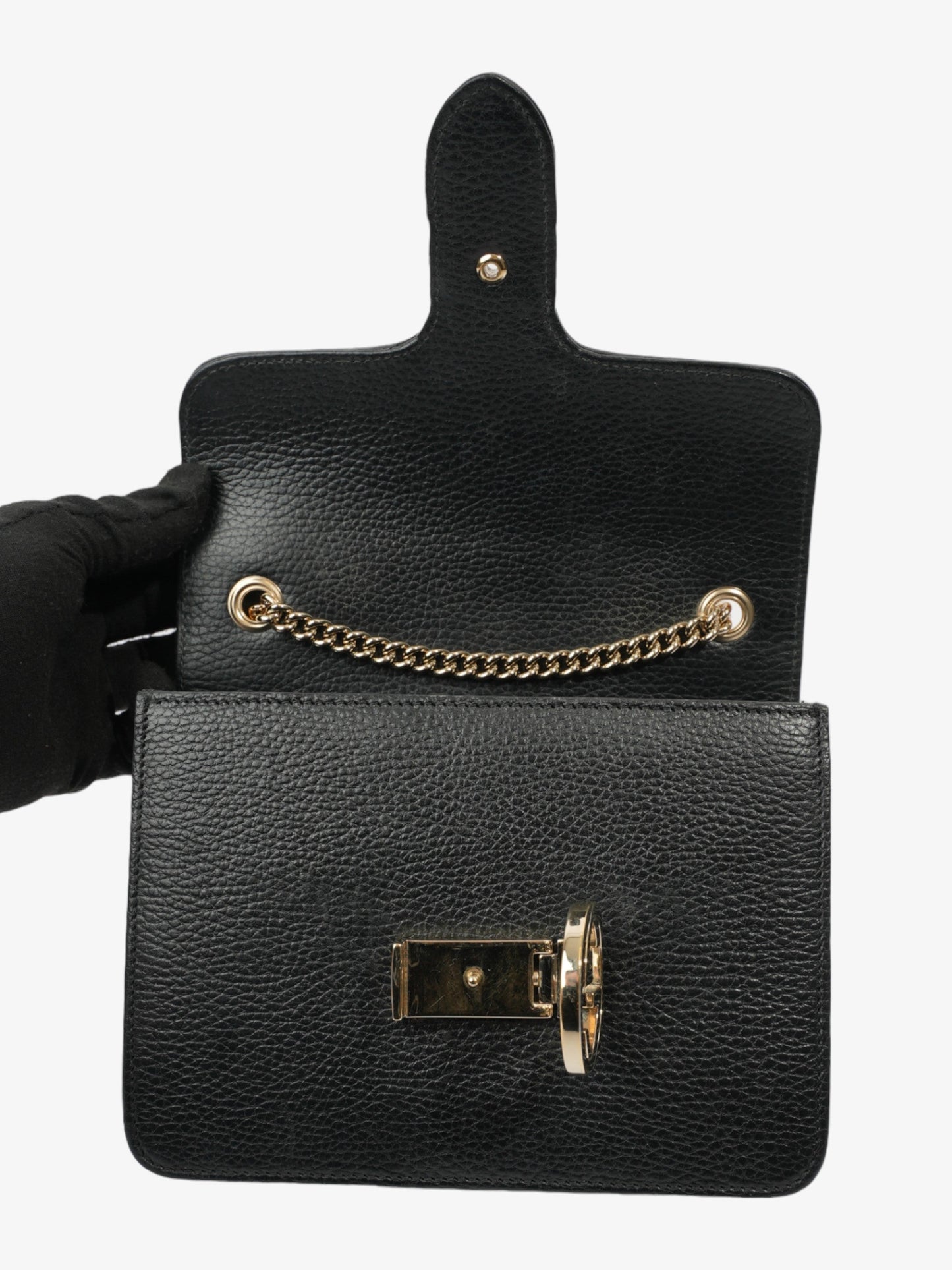 Gucci Interlocking Bag Black Leather