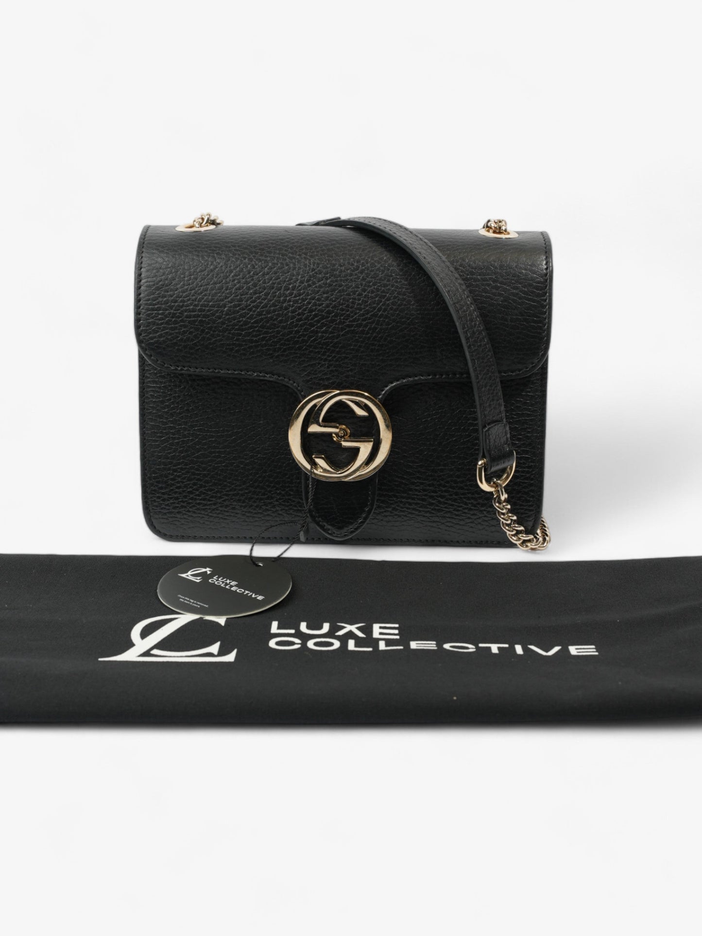 Gucci Interlocking Bag Black Leather