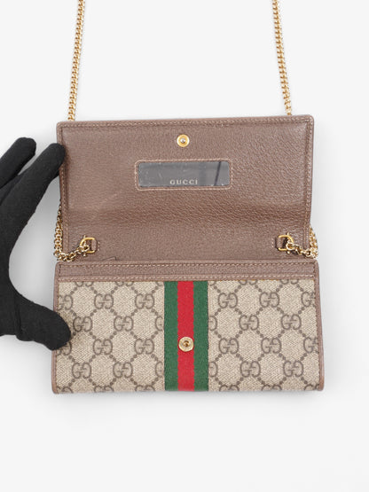 Gucci Ophidia GG Continental Wallet GG Supreme / Red / Green Canvas