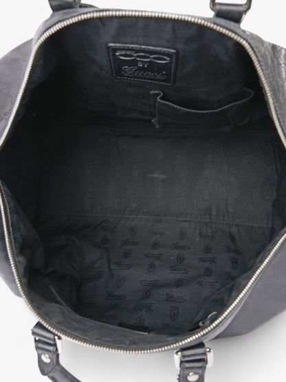 Gucci Fiat 500 Duffle Web Bag Black / Green / Red Canvas
