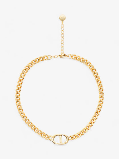 Christian Dior Classic CD Necklace Gold Base Metal 45cm
