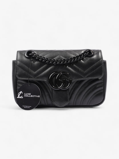 Gucci GG Marmont Black Matelasse Leather Mini