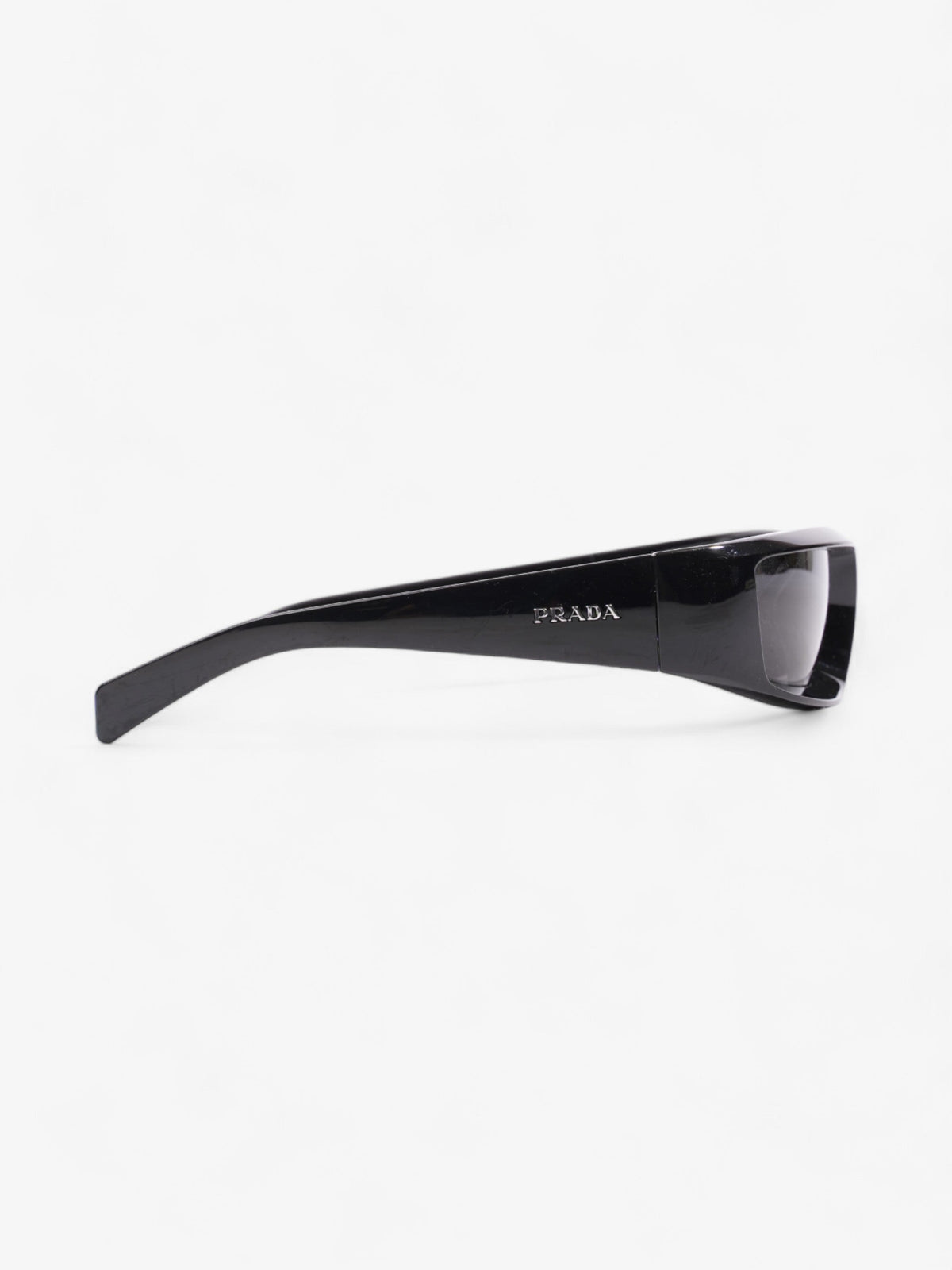 Prada Wrap Around Sunglasses Black Acetate 120mm