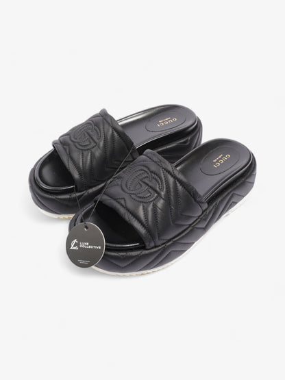 Gucci Angelina GG Platform Black Faux Leather EU 39 UK 6