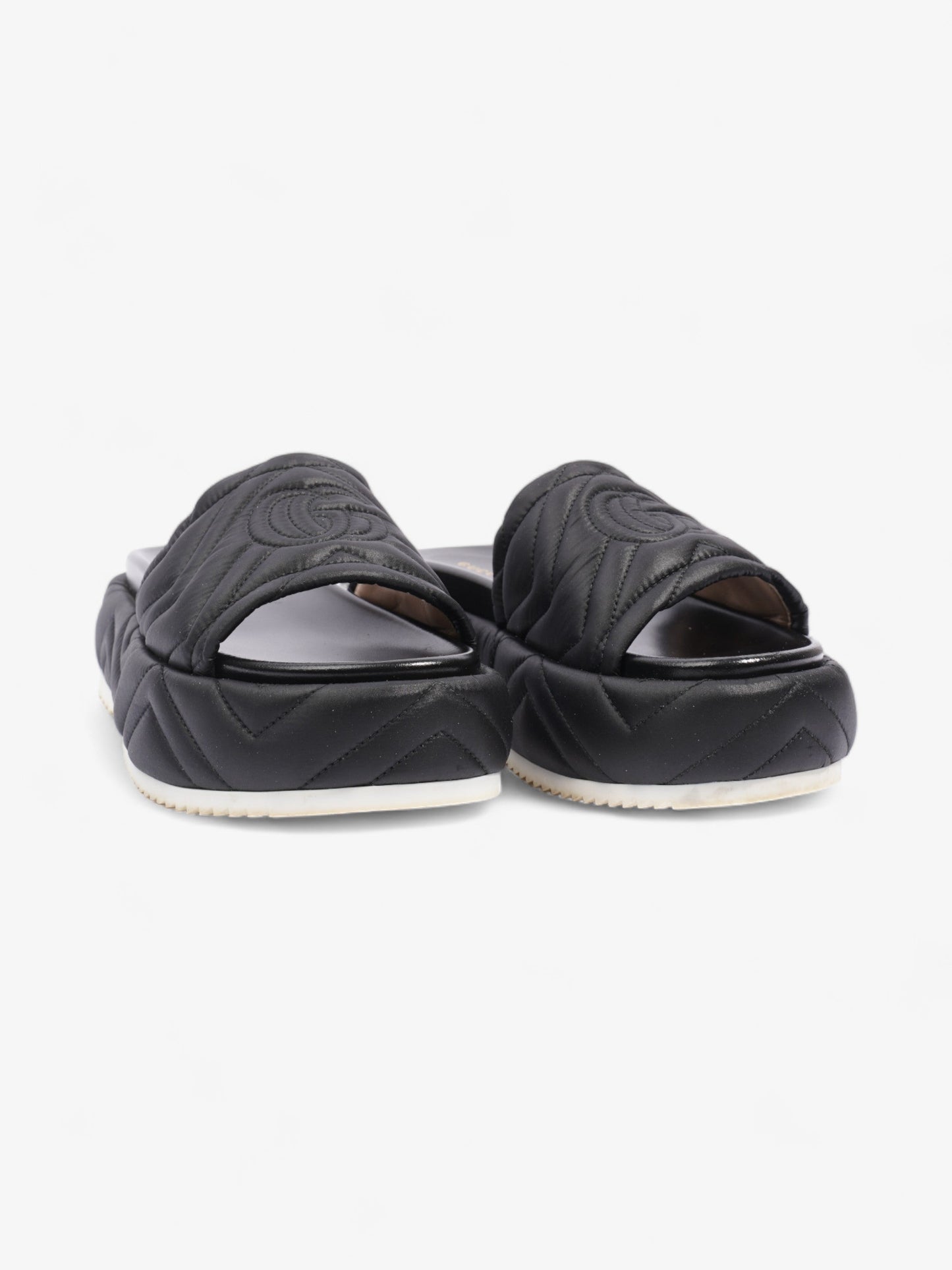 Gucci Angelina GG Platform Black Faux Leather EU 39 UK 6