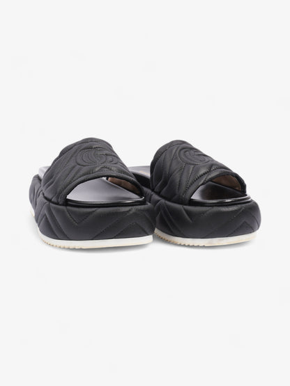 Gucci Angelina GG Platform Black Faux Leather EU 39 UK 6