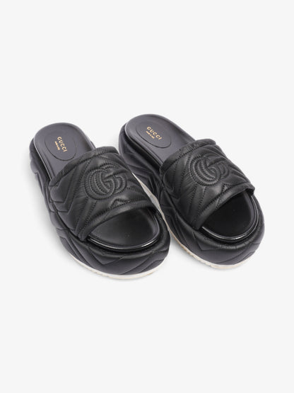 Gucci Angelina GG Platform Black Faux Leather EU 39 UK 6