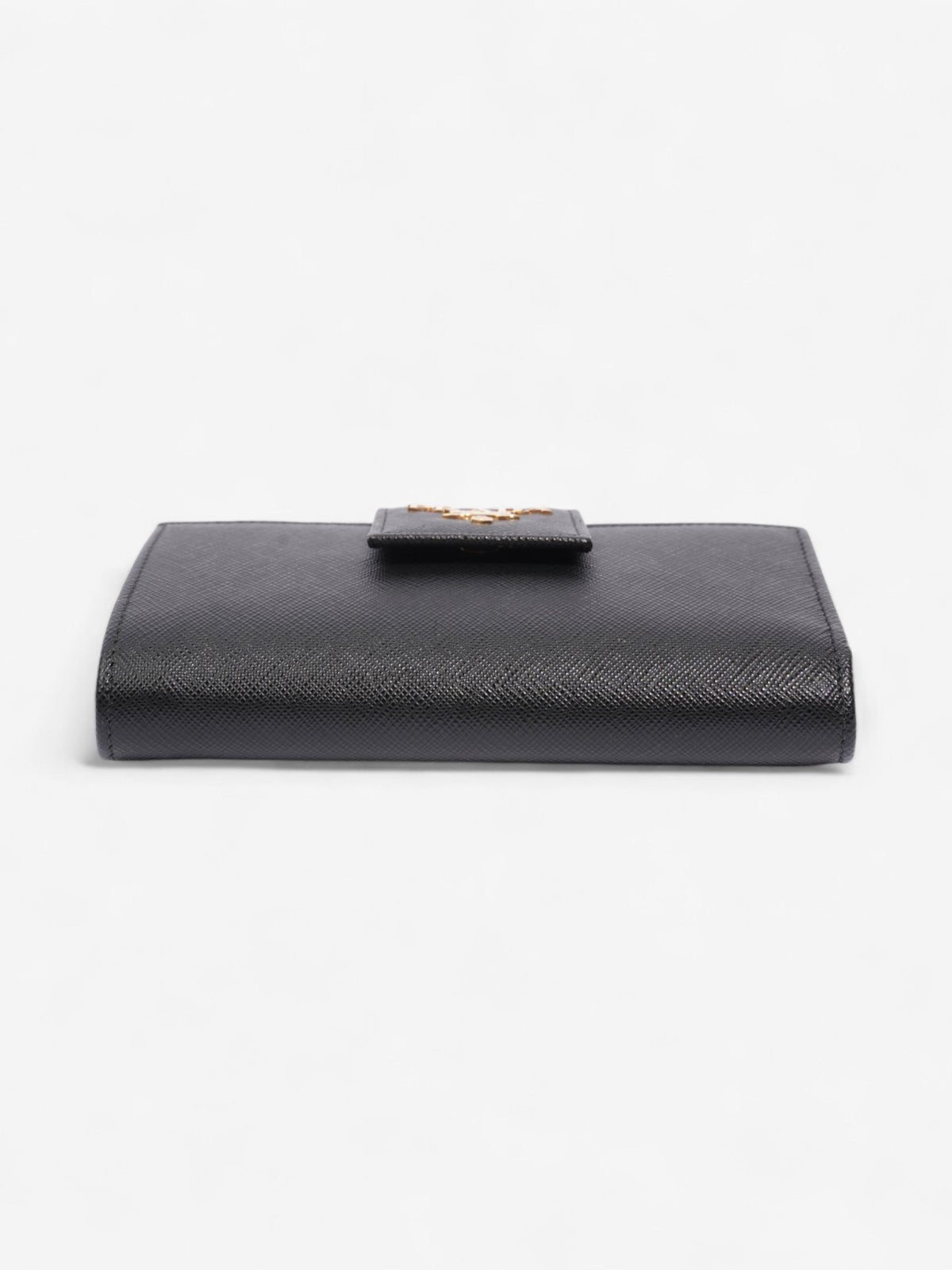 Prada Fold Up Wallet Black Saffiano Leather