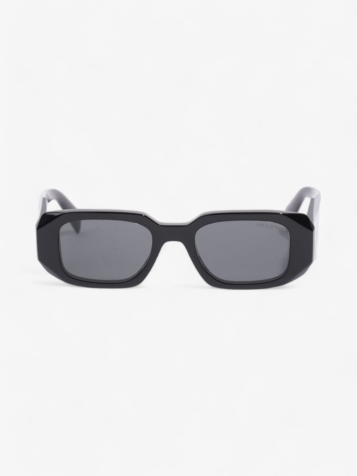Prada Rectangular Framed Sunglasses Black Acetate 145mm