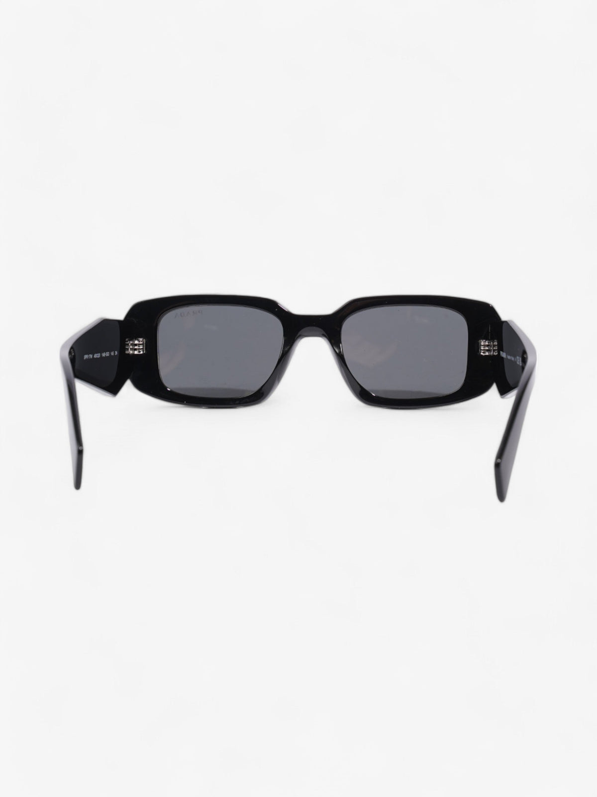 Prada Rectangular Framed Sunglasses Black Acetate 145mm