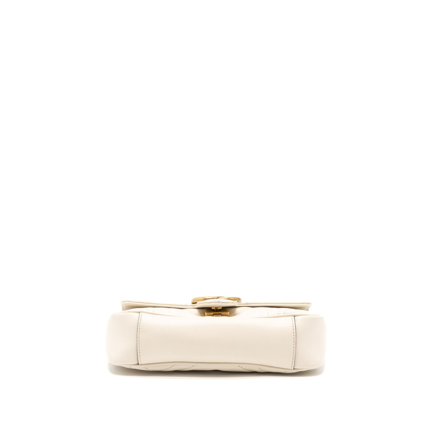 Gucci GG Marmont Mini Bag Matelassé Calfskin White Brushed