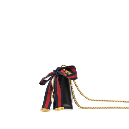 Gucci Mini Sylvie Chain Bag Calfskin Black