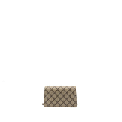 Gucci Super Mini Dionysus GG Supreme Canvas/Suede Brown SHW