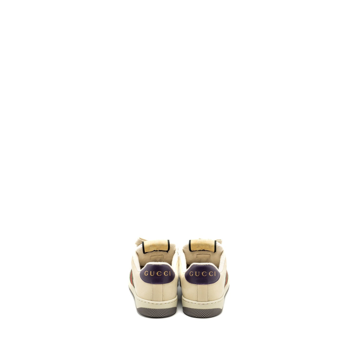 Gucci Size 37 Screener Leather Trainer Multicolour