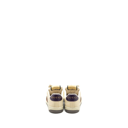 Gucci Size 37 Screener Leather Trainer Multicolour