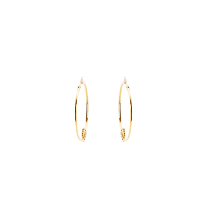 Gucci GG Logo Large Running Hoop Earrings 18K Yellow Gold/Diamonds