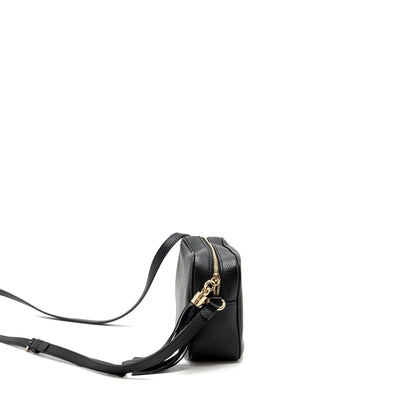 Gucci soho disco camera bag grained calfskin black