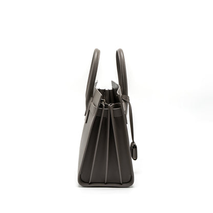 Saint Laurent/YSL Sac De Jour Small Grained Calfskin Grey SHW