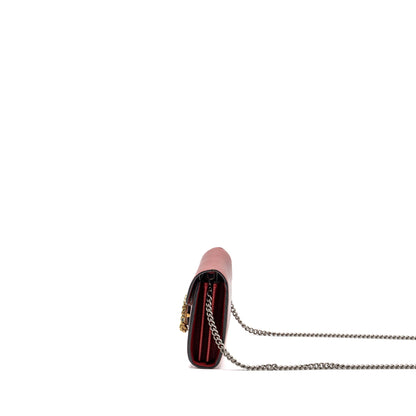 Gucci dionysus wallet on chain calfskin red multicolour hardware