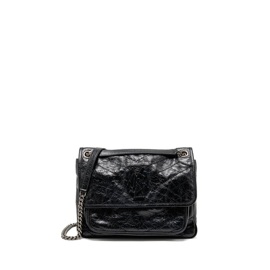Saint Laurent Medium Niki Calfskin Black SHW