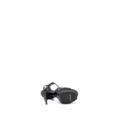 Saint Laurent Size 38 Tribute Platform Sandals Black