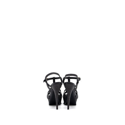 Saint Laurent Size 38 Tribute Platform Sandals Black