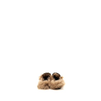 Gucci Size 37 Horsebit Princetown Fur Slipper Leather Black
