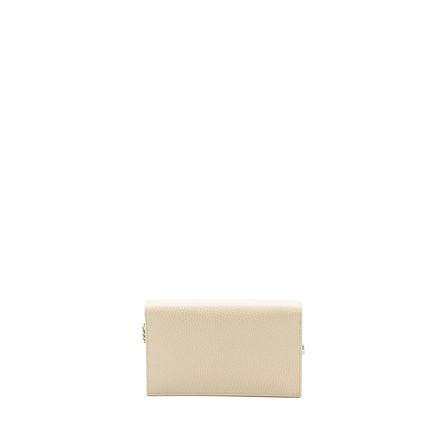 Gucci Interlocking G Crossbody Chain Bag Wallet leather White L