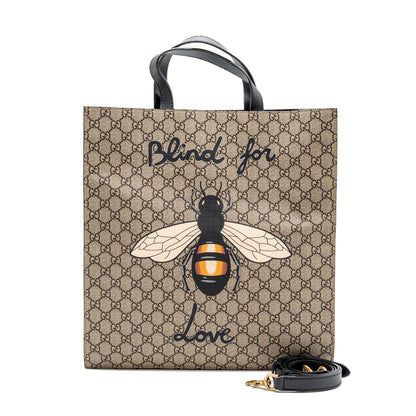 Gucci blind for love tote bag GG supreme canvas black/ multicolour