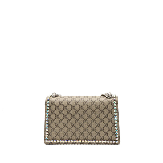 Gucci Dionysus Shoulder Bag GG Supreme Canvas/Suede Pink/Brown Limited Edition SHW
