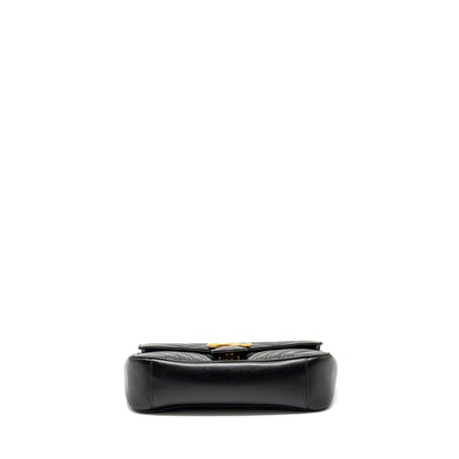 GUCCI SMALL GG MARMONT BAG CALFSKIN BLACK