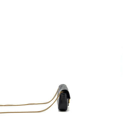Gucci GG marmont super mini bag calfskin black