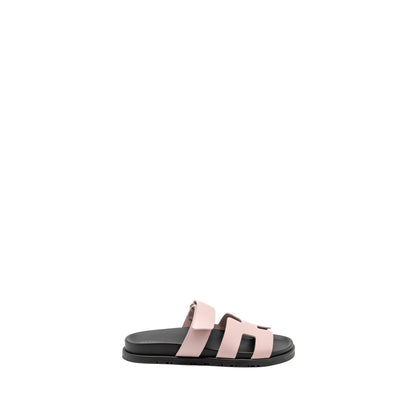Hermes Size 38 Chypre Sandals Calfskin Rose Cancan