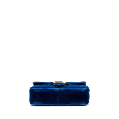 Gucci GG marmont shoulder bag velvet blue