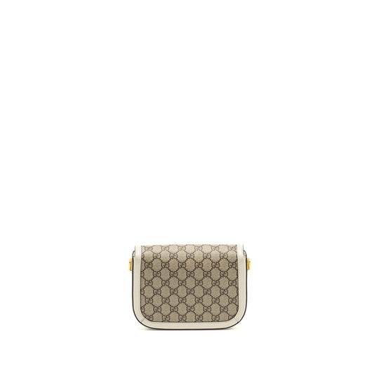 GUCCI Mini Hoursebit 1955 Bag GG Supreme Canvas/Leather