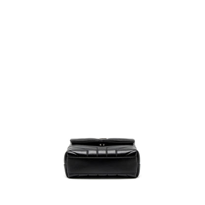 Saint Laurent LouLou Toy Strap Bag Calfskin Black SHW