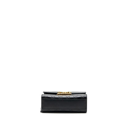 Gucci Small Padlock Chain Bag Calfskin Black