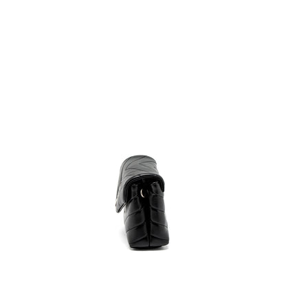 Saint Laurent LouLou Toy Strap Bag Calfskin Black SHW