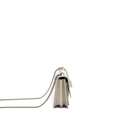 Saint Laurent/YSL Sunset Bag Crocodile embossed White SHW