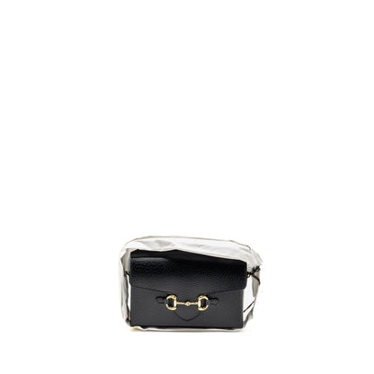 Gucci 1955 Horsebit Crossbody Bag Calfskin Black