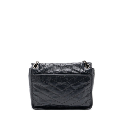 Saint laurent Medium Niki calfskin dark grey SHW
