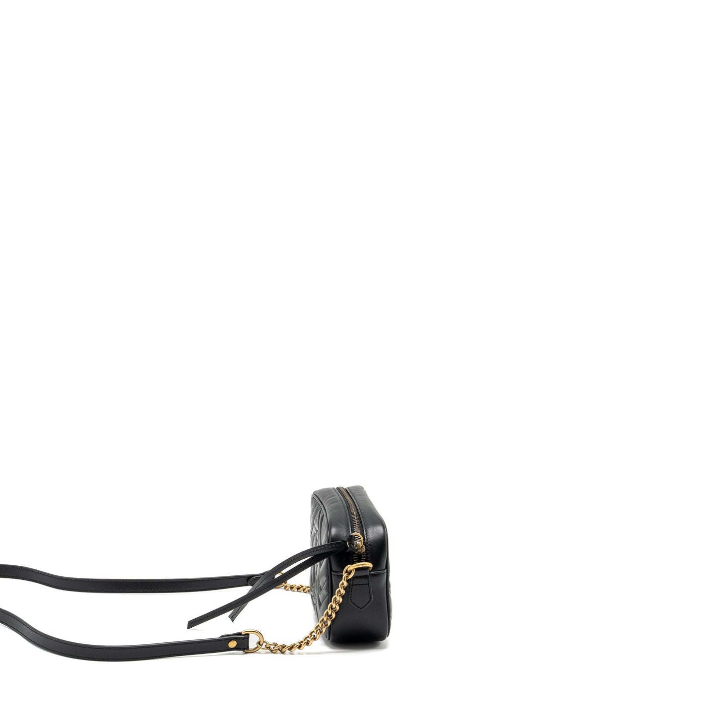 Gucci GG Marmont Matelasse Mini Camera bag calfskin black