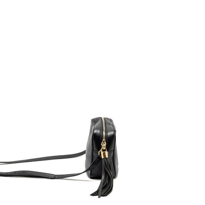 Gucci Soho Disco Camera Crossbody Bag Calfskin Black L