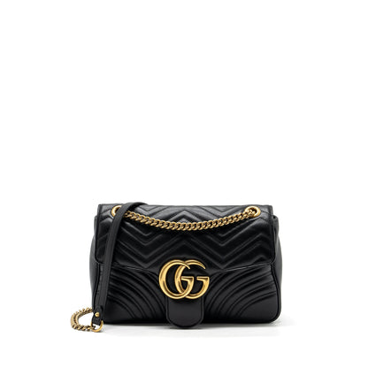 Gucci medium gg Marmont bag calfskin black