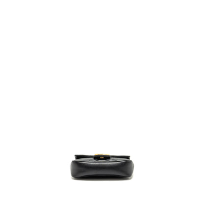 Gucci Super Mini GG Marmont Calfskin Black