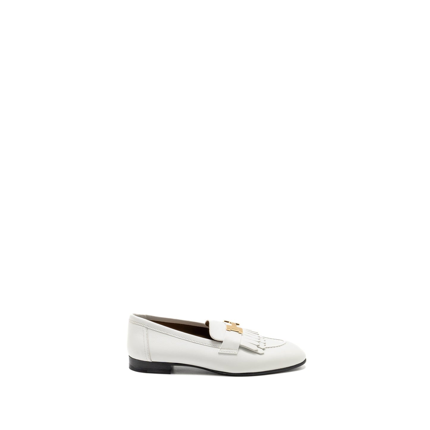 Hermes Size 37 Mocassin Royal Loafer Calfskin White