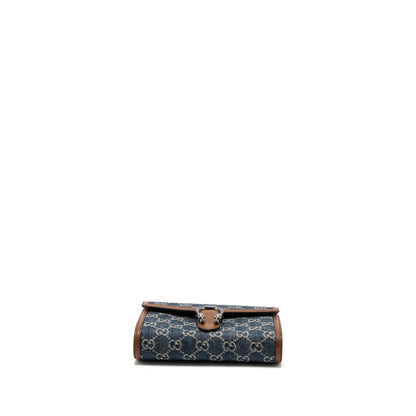Gucci Dionysus Chain Wallet GG Supreme Denim/Leather Multicolour Hardware