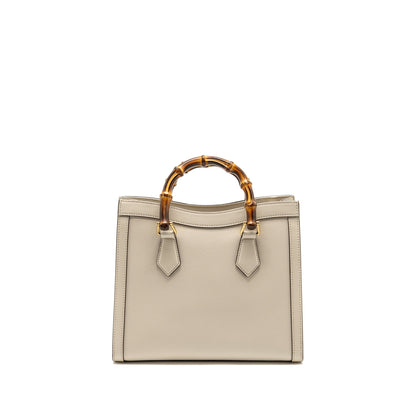 Gucci Small Diana Tote Bag Calfskin White
