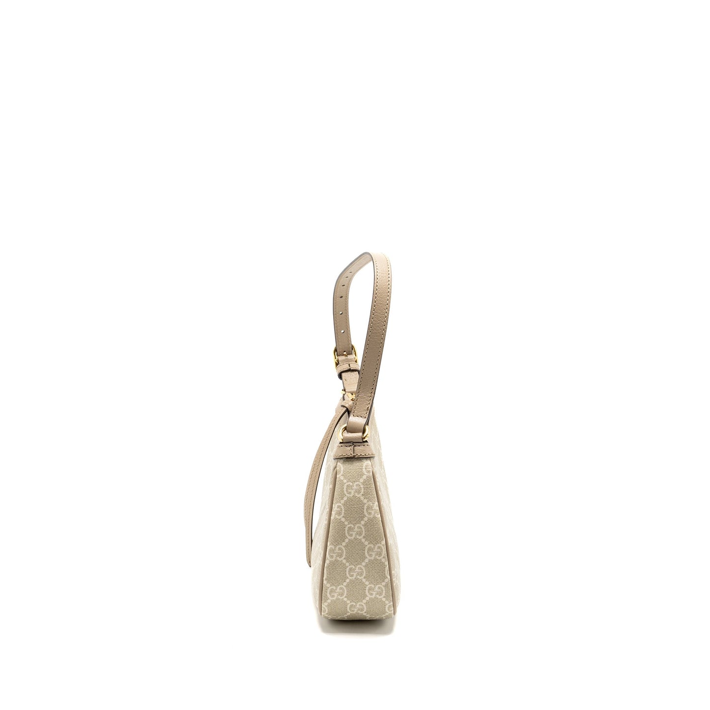 Gucci Ophidia Small Shoulder Bag GG Supreme Canvas Beige / White